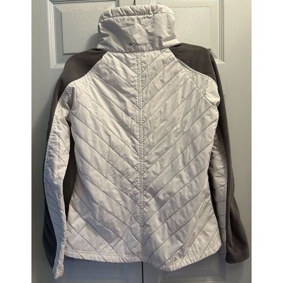 Columbia White Quilted Full Zip Jacket Size Medium - Picture 2 of 5